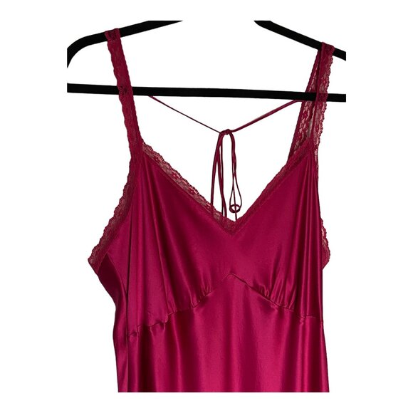 NWT Reformation Meadowlark Silk Slip Pink Dress-sz 12 - Picture 9 of 10